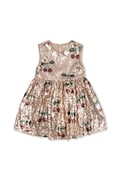 Konges Sløjd vestito bambina STARLA SEQUIN DRESS colore beige KS103990