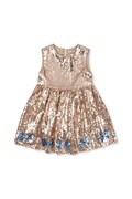 Παιδικό φόρεμα Konges Sløjd STARLA SEQUIN DRESS χρώμα: χρυσαφί, KS103990