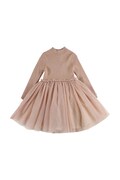 Donsje sukienka dziecięca z wełną Lotus Dress kolor pomarańczowy mini rozkloszowana 4043900