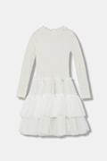Jamiks gyerek ruha SOLKA fehér, midi, harang alakú, JZI222