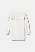 Guess sukienka bawełniana dziecięca kolor beżowy mini prosta K5BK10 KAD74