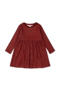 Konges Sløjd sukienka dziecięca ROLI DRESS kolor czerwony mini rozkloszowana KS104415