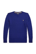 Polo Ralph Lauren sweter bawełniany kolor niebieski 323702674080