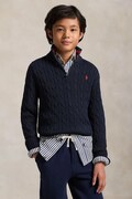 Polo Ralph Lauren pulover de bumbac culoarea bleumarin, 323868894017