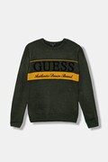 Guess sweter dziecięcy kolor zielony lekki L5BR02 Z32N0
