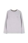 BOSS bluza dziecięca kolor szary gładka J52348