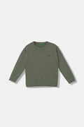 United Colors of Benetton sweter bawełniany dziecięcy kolor zielony lekki 120YC108S