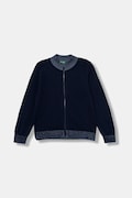 Дитячий бавовняний кардиган United Colors of Benetton колір синій 120YC500W