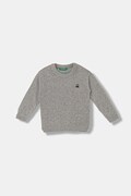 United Colors of Benetton pulover de bumbac pentru copii culoarea gri, light, 120YG100X
