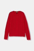 United Colors of Benetton sweter z dodatkiem wełny dziecięcy kolor czerwony 1344C107G