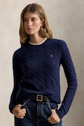 Polo Ralph Lauren sweter damski z dodatkiem kaszmiru granatowy 211971865