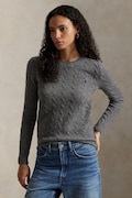 Polo Ralph Lauren sweter damski z dodatkiem kaszmiru szary 211971865