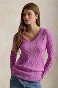 Polo Ralph Lauren sweter damski wełniany fioletowy 211971866