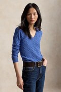 Polo Ralph Lauren sweter damski wełniany niebieski 211971866