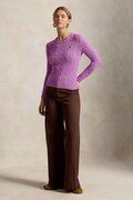 Polo Ralph Lauren sweter damski bawełniany fioletowy 211971869