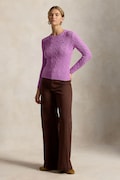 Polo Ralph Lauren sweter damski bawełniany fioletowy 211971869