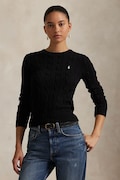 Polo Ralph Lauren sweter bawełniany damski czarny 211971869