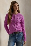Polo Ralph Lauren kardigan wełniany damski fioletowy 211972104