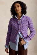 Polo Ralph Lauren kardigan wełniany damski fioletowy 211972104