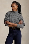 Polo Ralph Lauren sweter damski wełniany szary 211972130