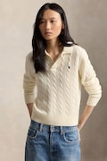 Polo Ralph Lauren sweter damski wełniany beżowy 211972132