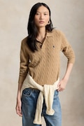 Polo Ralph Lauren sweter damski wełniany brązowy 211972132