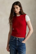 Polo Ralph Lauren gilet con cashmere colore rosso  211972134