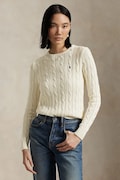 Polo Ralph Lauren sweter damski wełniany beżowy 211A91216