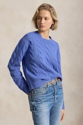 Polo Ralph Lauren sweter damski wełniany niebieski 211A91216