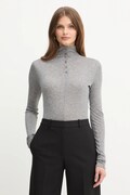 Elisabetta Franchi pulover din amestec de lână culoarea gri, light, MD61B56E2
