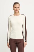 Elisabetta Franchi sweter damski kolor beżowy lekki MK03S56E2