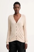 Calvin Klein kardigan damski kolor beżowy lekki LV044C346G