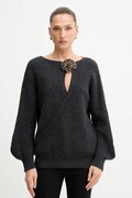 Simona Corsellini pulover din amestec de lână culoarea gri, light, A25CPMGG0401
