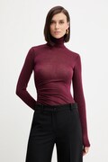 Pulover Simona Corsellini ženski, bordo barva, A25CPMG00801