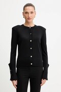 Simona Corsellini cardigan din lână culoarea negru, light, A25CPCRE0201