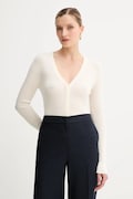 BOSS cardigan in lana donna colore bianco 50544904