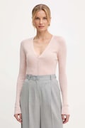 BOSS cardigan in lana donna colore arancione 50544904
