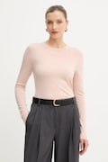 BOSS sweter wełniany damski kolor różowy lekki 50544987