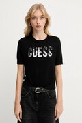Tričko Guess LAYLA dámske, čierna farba, W5YR25 Z2NQ2
