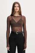 Pinko pulover din in culoarea maro, light, 105398 A2PM