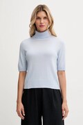 Dětský svetr s příměsí vlny United Colors of Benetton modrá barva, s golfem, 102HD203X