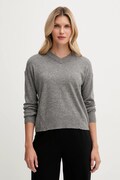 United Colors of Benetton sweter z dodatkiem wełny damski kolor szary lekki 102HD4032