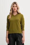 United Colors of Benetton sweter z dodatkiem wełny damski kolor zielony lekki 102HD4032