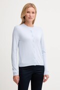 United Colors of Benetton kardigan z dodatkiem wełny damski kolor niebieski lekki 102HD502B