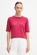Μάλλινο πουλόβερ United Colors of Benetton χρώμα: ροζ, 11AHD10E6