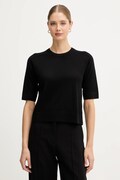 United Colors of Benetton pulover de lână culoarea negru, light, 11AHD10E6