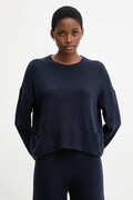 United Colors of Benetton sweter z dodatkiem wełny damski kolor granatowy lekki 126WD10E4