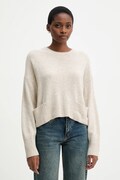 United Colors of Benetton sweter z dodatkiem wełny damski kolor beżowy lekki 126WD10E4