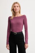 United Colors of Benetton sweter damski kolor fioletowy lekki 1W2AD10E0