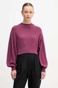 Πουλόβερ με προσθήκη μαλλιού United Colors of Benetton χρώμα: μοβ, 1Y6SD2041